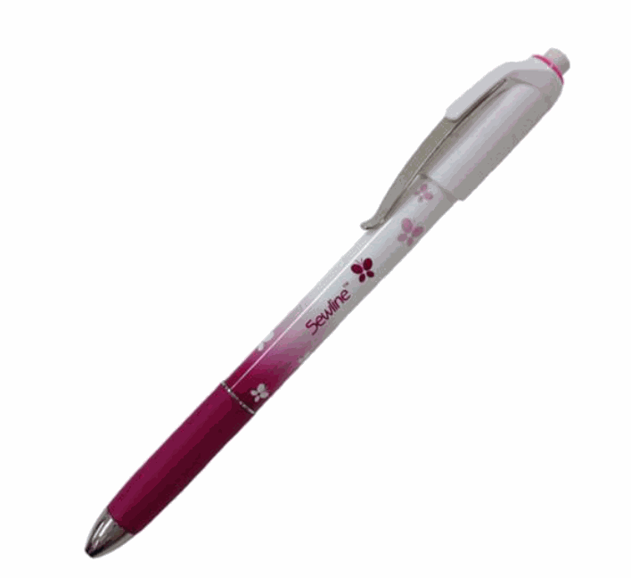 Sewline Fabric Mechanical Pencil Pink FAB50041 with ceramic leads and eraser