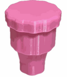 Pink tall magnetic pin cup for sewing pins with strong magnet and removable case