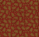 Northern Christmas whimsical red trees fabric design by Teresa Kogut featuring folk art holiday motifs