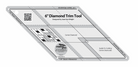 Creative Grids 6" Diamond Trim Tool for precise quilt diamond shaping with non-slip grip and clear markings