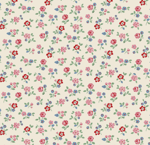 Cream Arlington Ditsy floral fabric from Cath Kidston Signature Collection by Riley Blake Designs