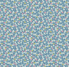 Blue fabric from Cath Kidston® Signature Collection featuring nostalgic florals and playful British-themed designs