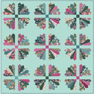Floret Quilt Kit featuring Morning Meadow fabrics and Floret pattern by Aria & Ava Quilts 62x62 inches