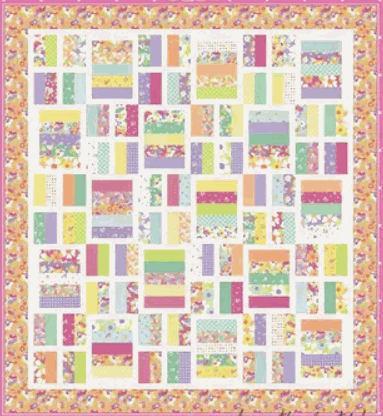 Jelly Bar Quilt Kit featuring Joysome by Corey Yoder with colorful patchwork design and fabric rolls