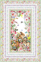 Spring Surprise Wall Hanging Quilt Kit with basket, spring flowers, and bunny motifs by Catherine Bartolli