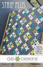 Strip Plus Pattern quilt made from 2.5 inch strips in various sizes