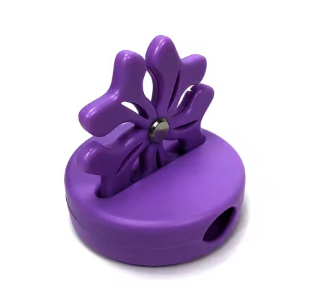 60mm BladeSaver Thread Cutter in purple with magnetic case for extended rotary blade use by Gypsy Quilter
