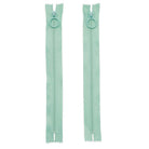 8-inch mint zipper with hoop pull set of two for crafting projects