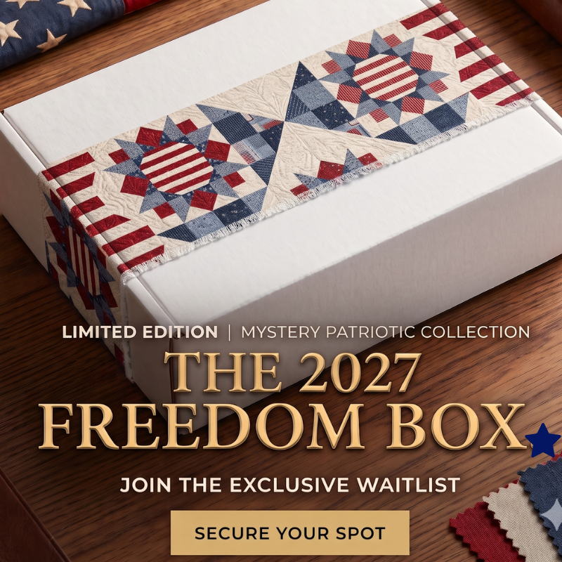 Freedom 4th of July Box 2027 patriotic quilt mystery box waitlist announcement