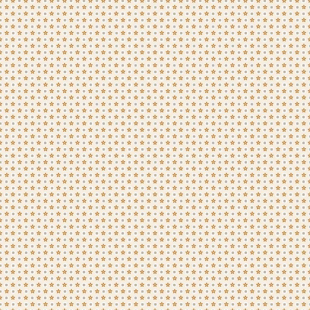 Coneflower Corral Bandana fabric in light khaki with small star pattern by Teresa Magnuson for Clothworks