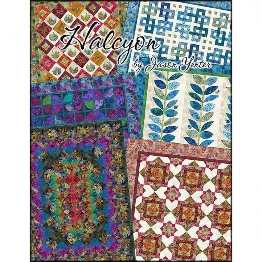 Halcyon Quilts book by Jason Yenter with six quilt projects and softcover design