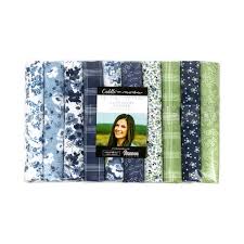 Nantucket Summer Quilting Cuddle fat quarter bundle with coastal and floral designs by Camille Roskelley for Moda Fabrics