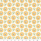 Home Town Wideback fabric with yellow daisy pattern by Lori Holt, 108" wide, 1 yard bundle
