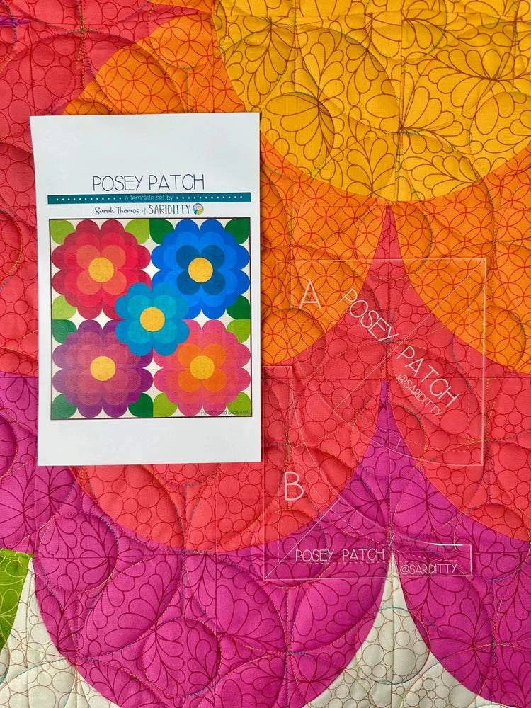 Posey Patch Shooting Star Template acrylic set for quilting by Sariditty