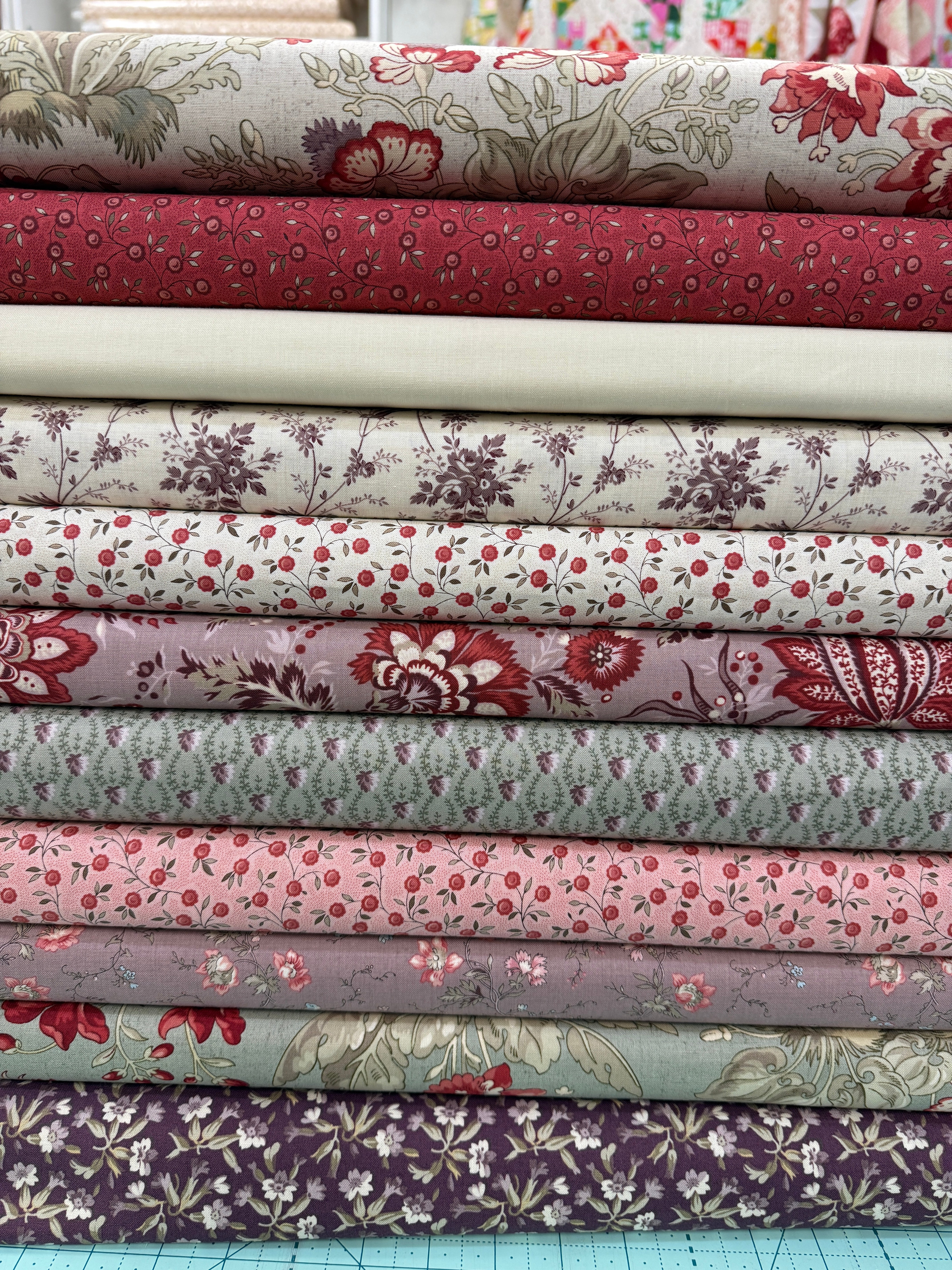 M50 Surf's Up Bundle fabric set with 10 coordinating quilting fabrics for Surf’s Up mystery quilt options Hang Ten and Riptide