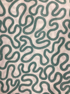 4 Yard Backing fabric with green wavy pattern for quilt backing