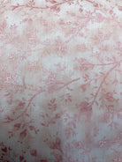 4 Yard Backing fabric with pink floral quilting pattern