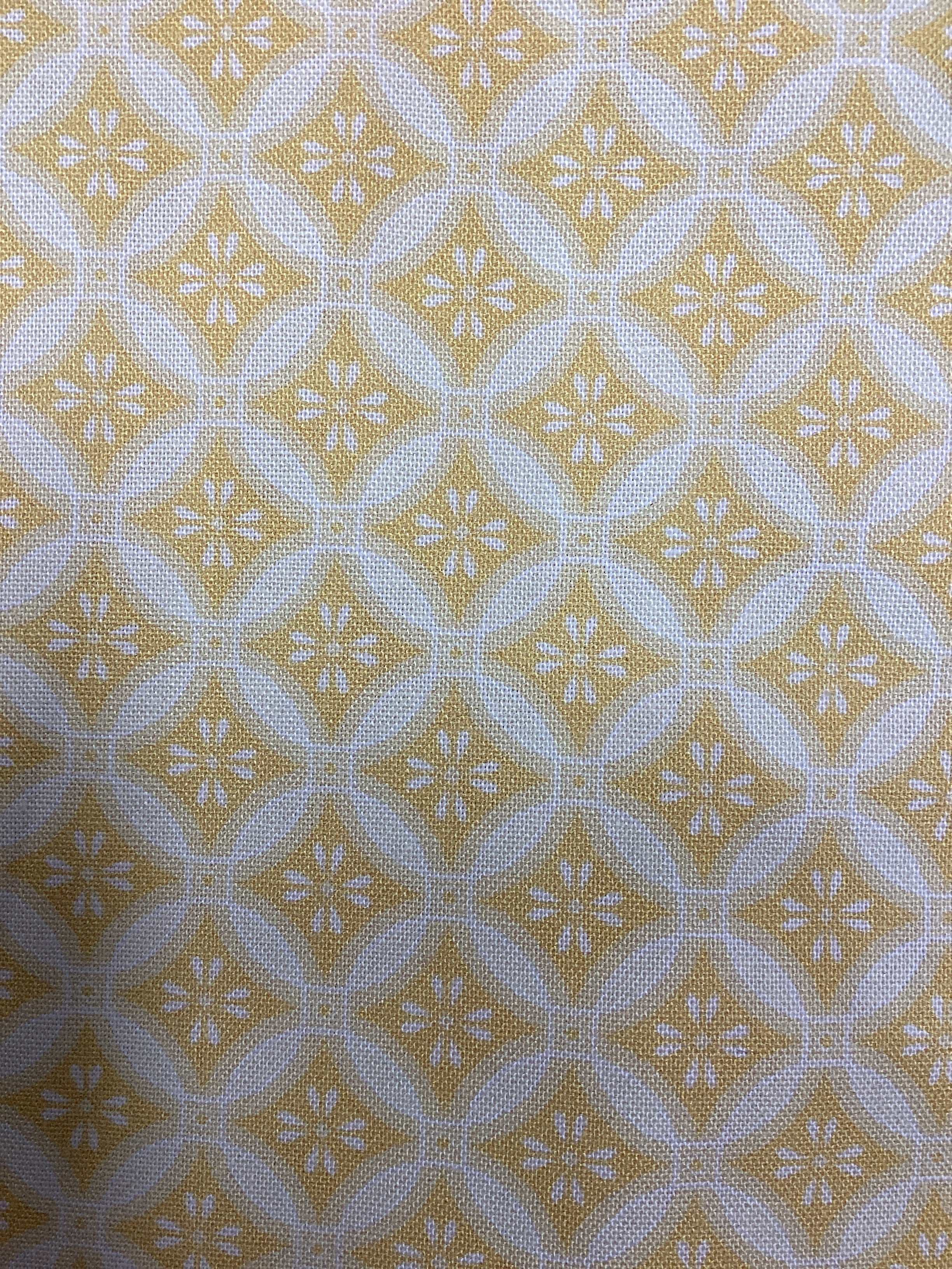 4 Yard Backing yellow quilt fabric with geometric pattern for backing