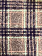 3 7/8 Yard Backing plaid fabric for quilt backing in soft pastel colors