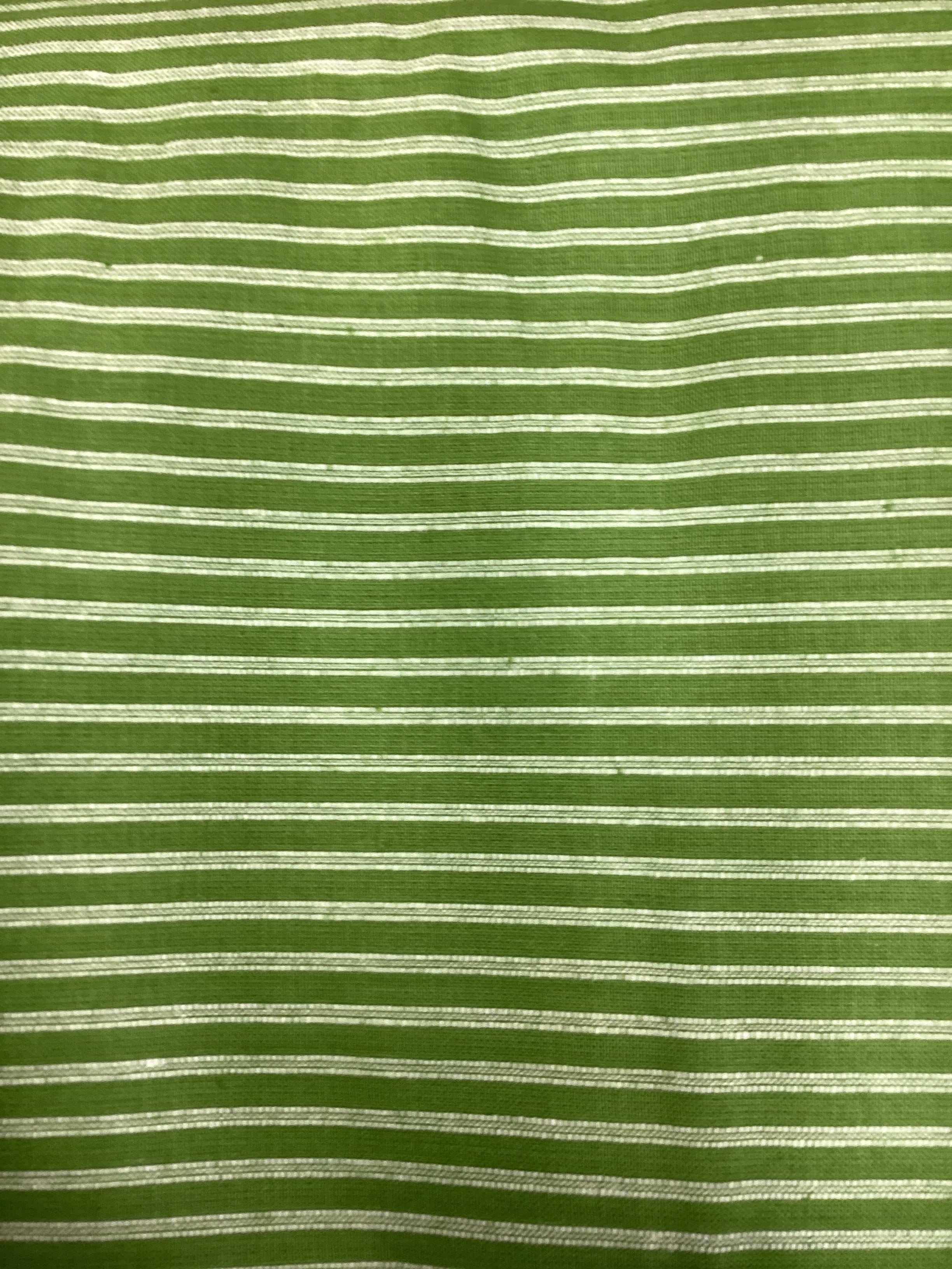 Green striped fabric for 3 yard backing quilt material