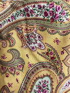 4 Yard Backing fabric with floral and paisley quilt backing design