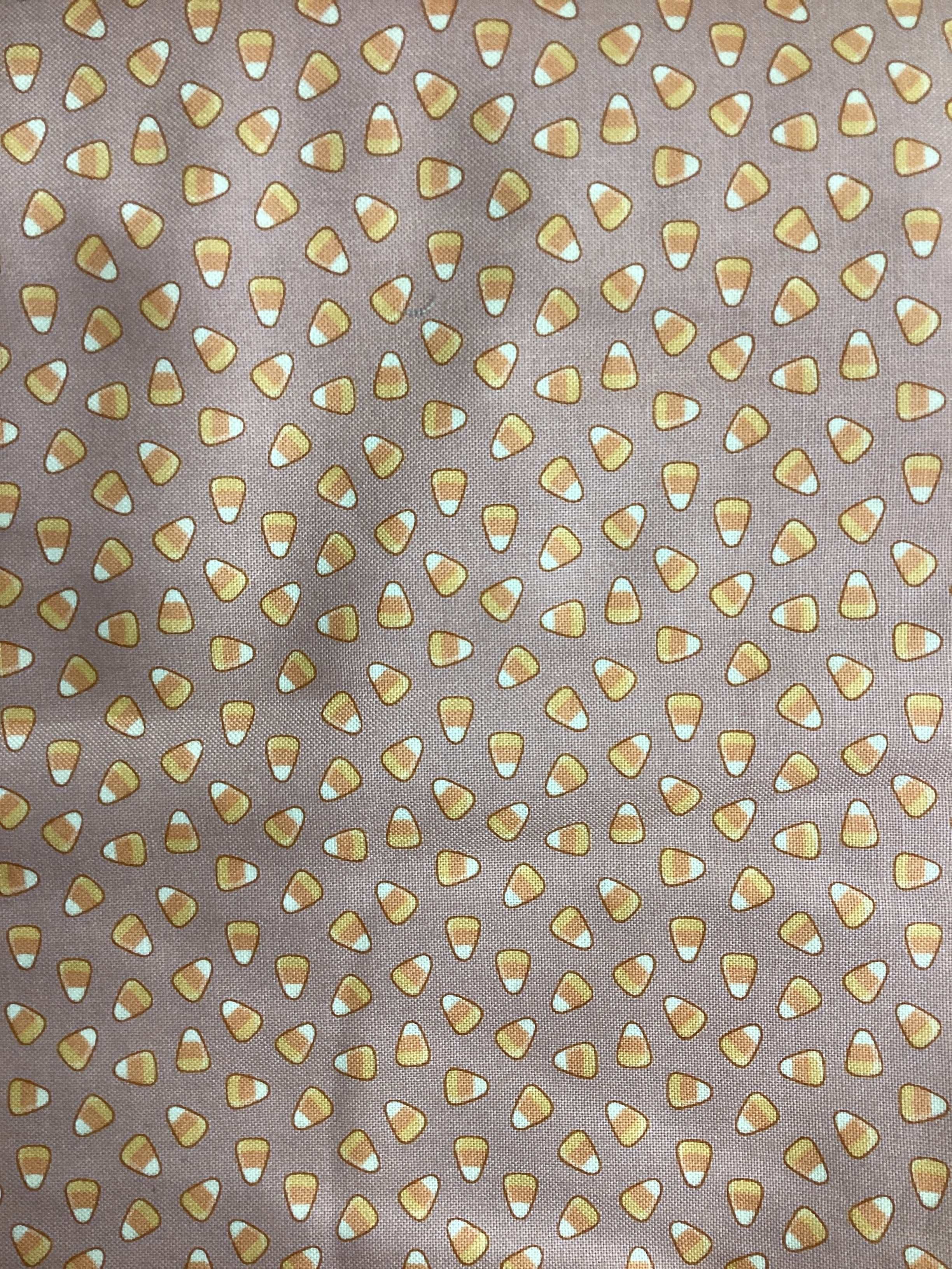 3 Yard Backing fabric with candy corn pattern for quilt backings