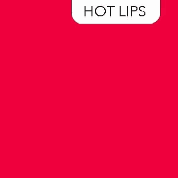 Colorworks Premium Hot Lips solid bright red fabric by Northcott Fabrics sold in 1/2 yard increments