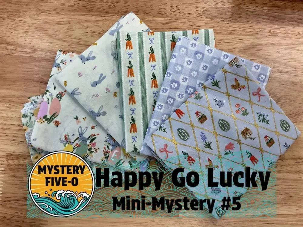 M50 Happy Go Lucky quilt fabric quarter-yard bundle by Bella Rose Quilts.