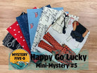 M50 Happy Go Lucky quarter-yard fabric bundle curated by Bella Rose Quilts for mini mystery quilt event