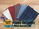 M50 Happy Go Lucky quarter-yard fabric bundle curated by Bella Rose Quilts for mini mystery quilt project