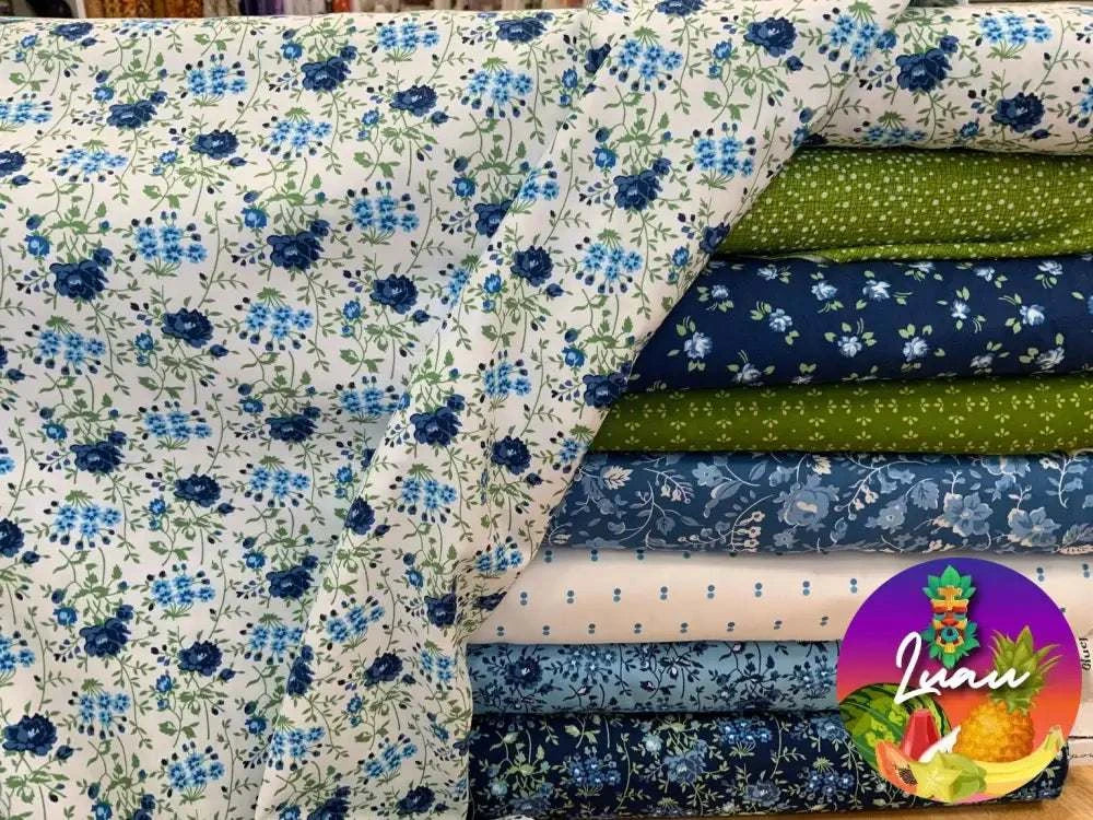 M50 Luau Kit 18 blue green M50-LUAU-011 Curated by Bella Rose Quilts Kit