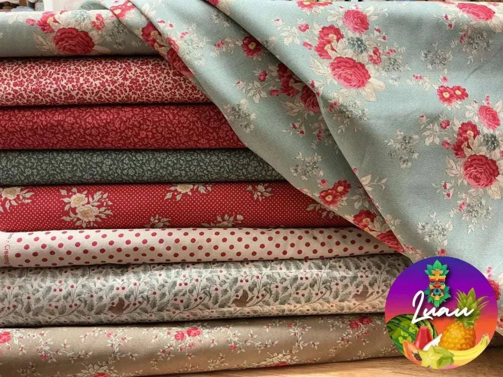 M50 Luau Kit 21 TILDA Christmas blue M50-LUAU-013 Curated by Bella Rose Quilts Kit