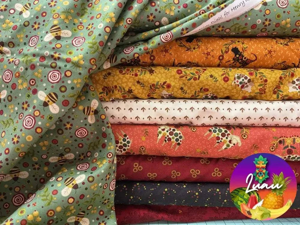 M50 Luau Kit quilt fabric bundle with front, binding, and optional backing fabrics