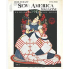 Sew America Betsy Ross Main Panel fabric with retro sewing and patriotic motifs by J. Wecker Frisch