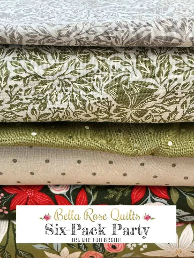 Six-Pack Party Bundle six half-yard fabric cuts for quilting projects