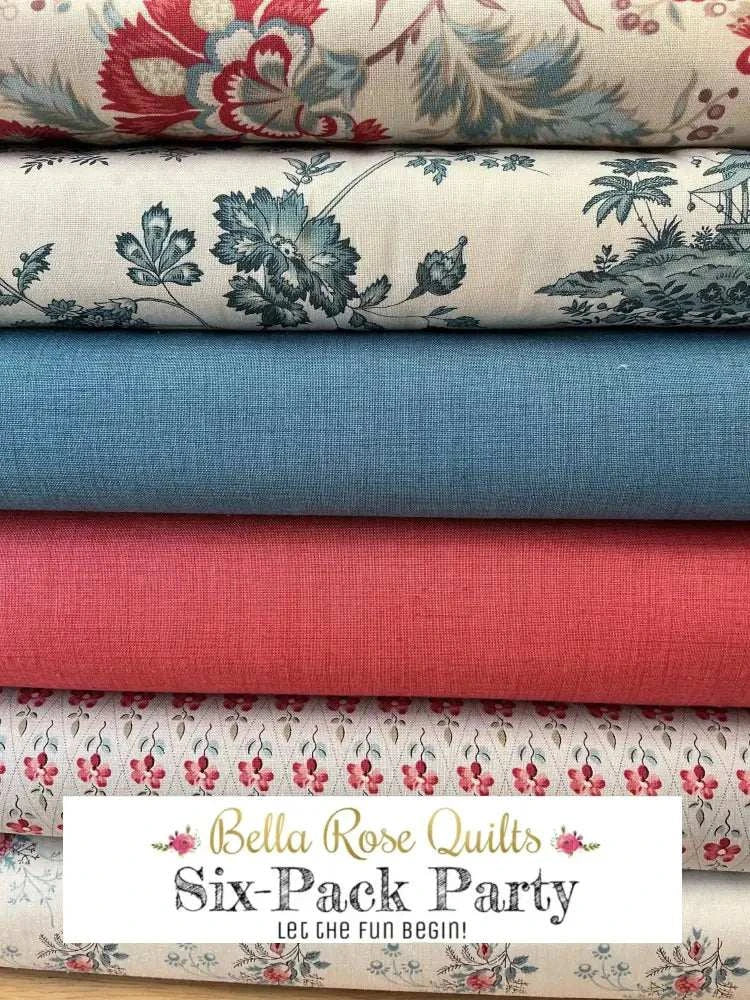 Six half-yard cuts fabric bundle for quilting Six-Pack Party Bundle