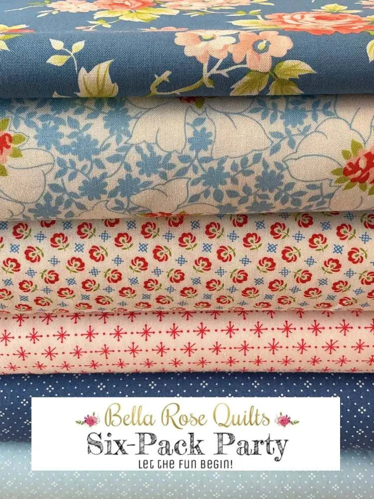 Six-Pack Party Bundle six half-yard fabric cuts for quilting projects