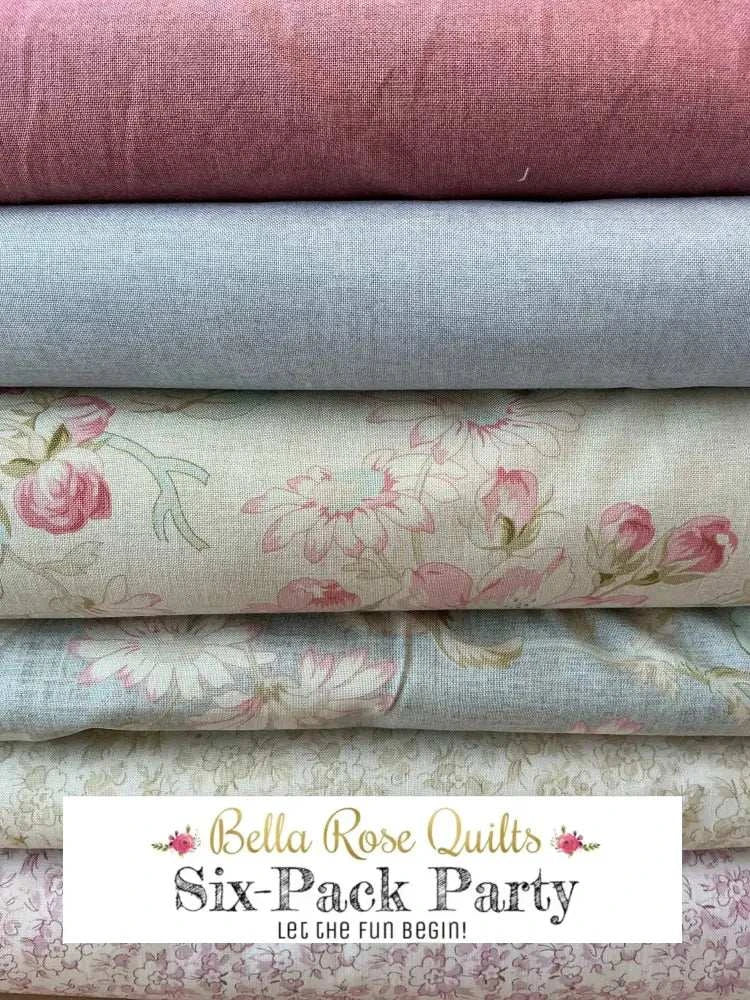 Six-Pack Party Bundle six half-yard fabric cuts for quilting projects
