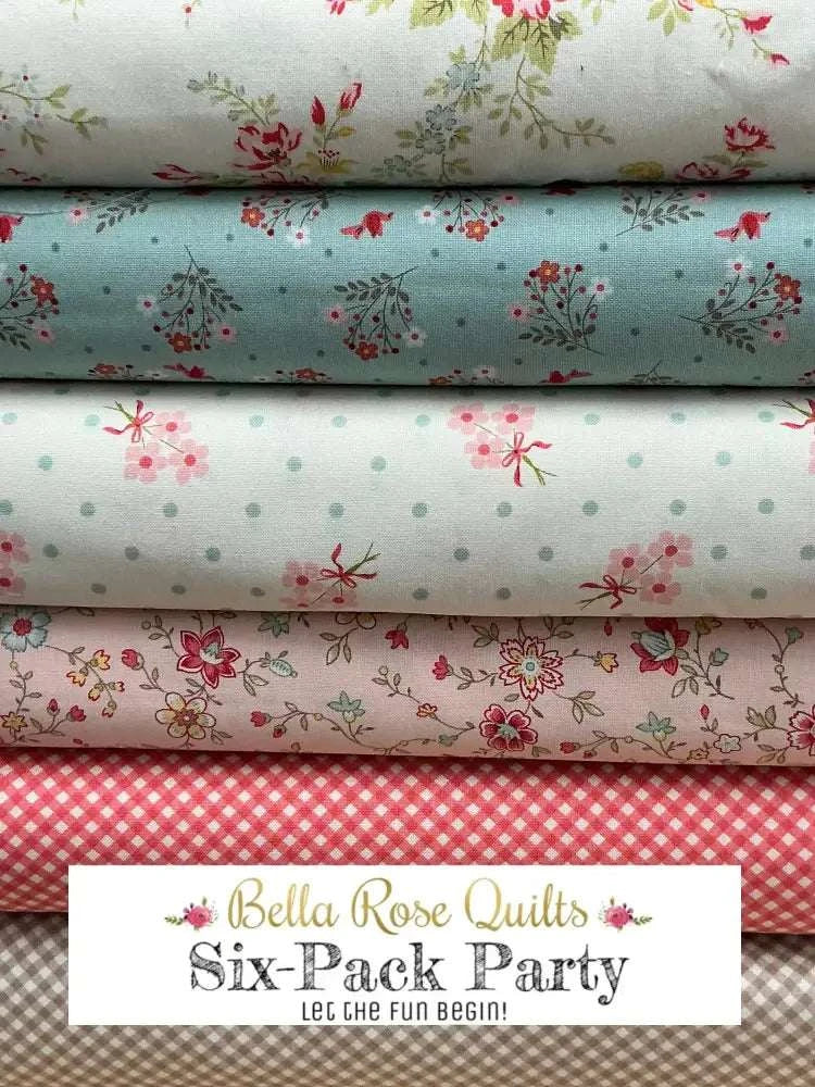 Six-Pack Party Bundle six half-yard fabric cuts for quilt making