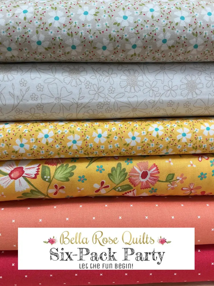 Six-Pack Party Bundle six half-yard fabric cuts for quilting projects