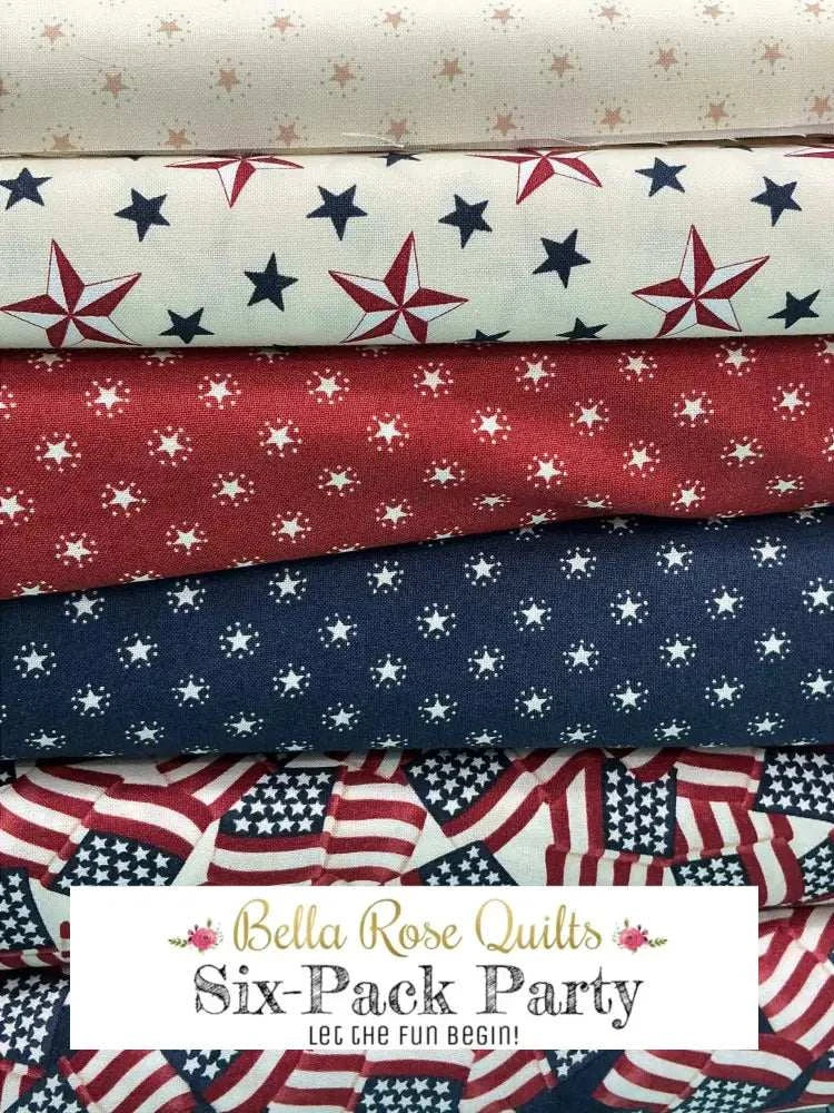 Six-Pack Party Bundle six half-yard fabric cuts for quilting and throw project