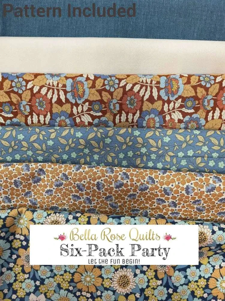 Six-Pack Party Bundle six half-yard fabric cuts for quilting project