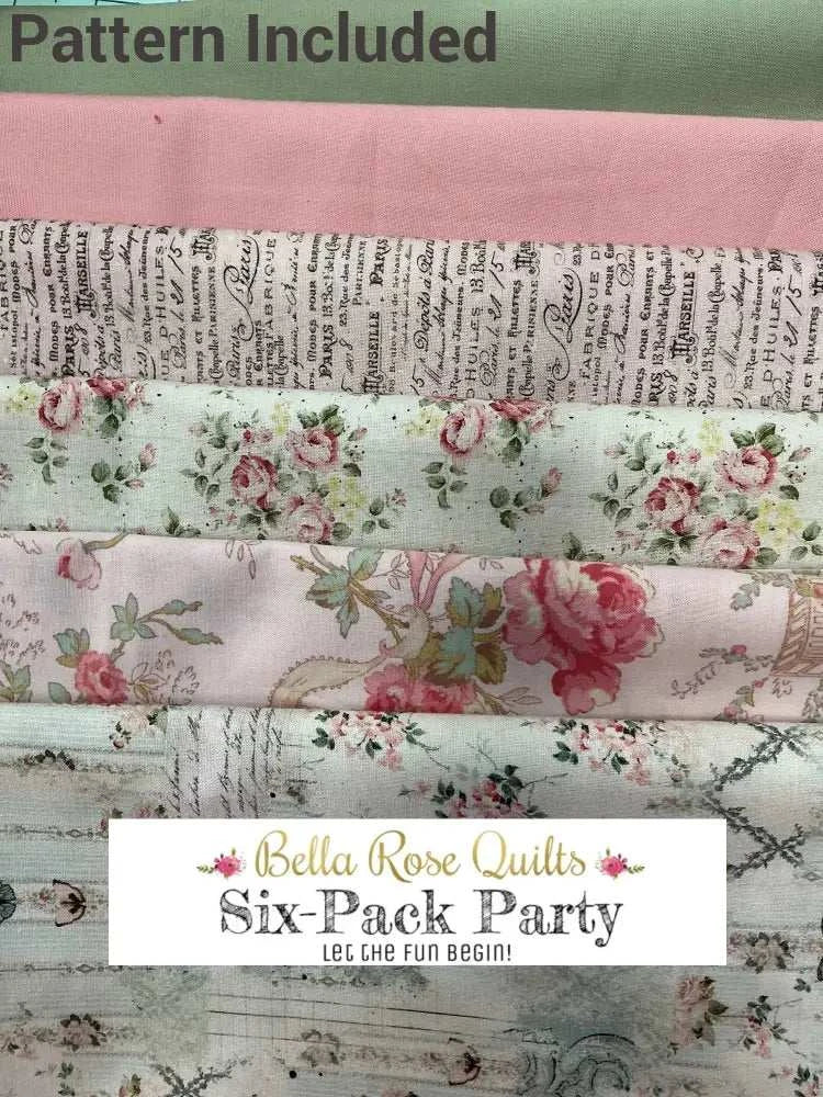 Six-Pack Party Bundle six half-yard fabric cuts for quilting projects