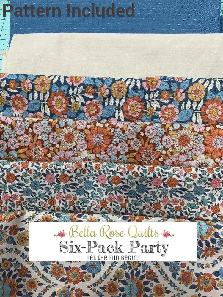 Six-Pack Party Bundle six half-yard fabric cuts for quilt making