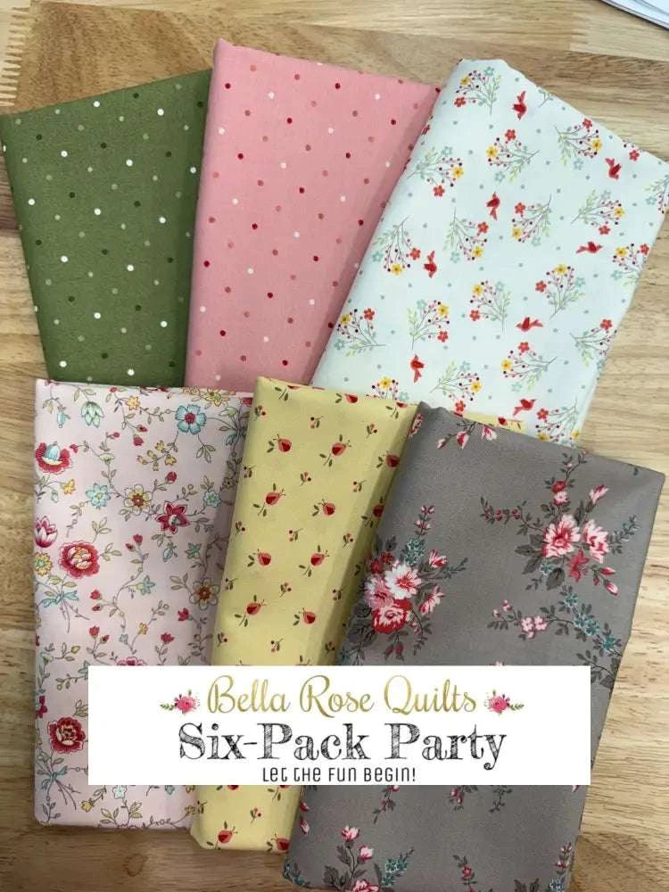 Six Pack Bundle featuring six half-yard fabric cuts for quilt making