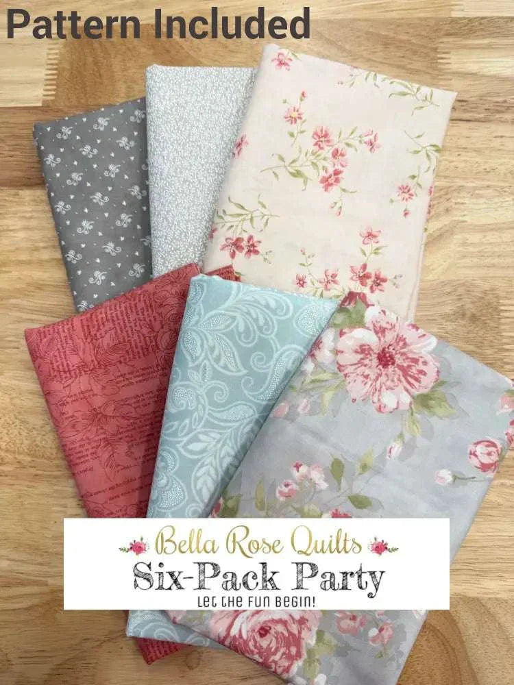 Six Pack Bundle Presto Change-0 fabric cuts for quilt making 53"x53"