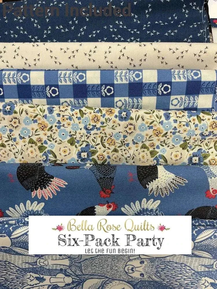 Six-Pack Party Bundle fabric cuts for quilting inspiration and community crafting