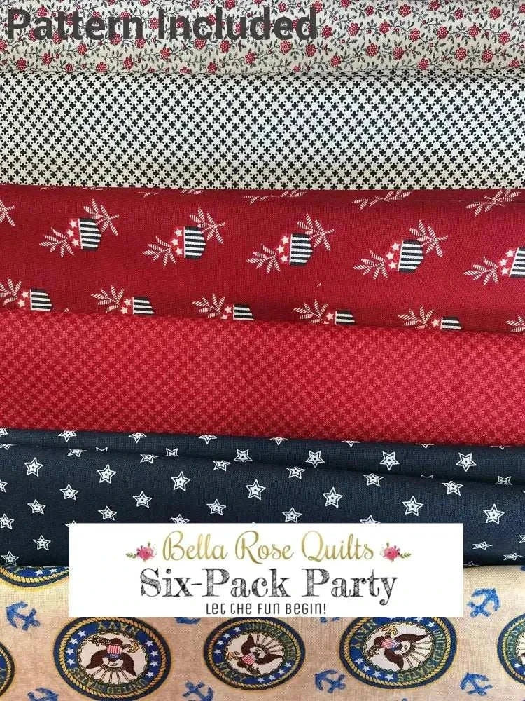 Six-Pack Party Bundle fabric half-yard cuts for quilting throw quilt project