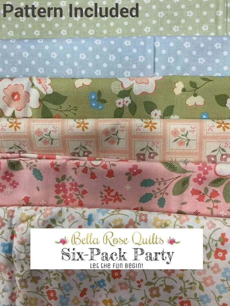 Six-Pack Party Bundle fabric cuts for quilt making in 53x53 inch bundle
