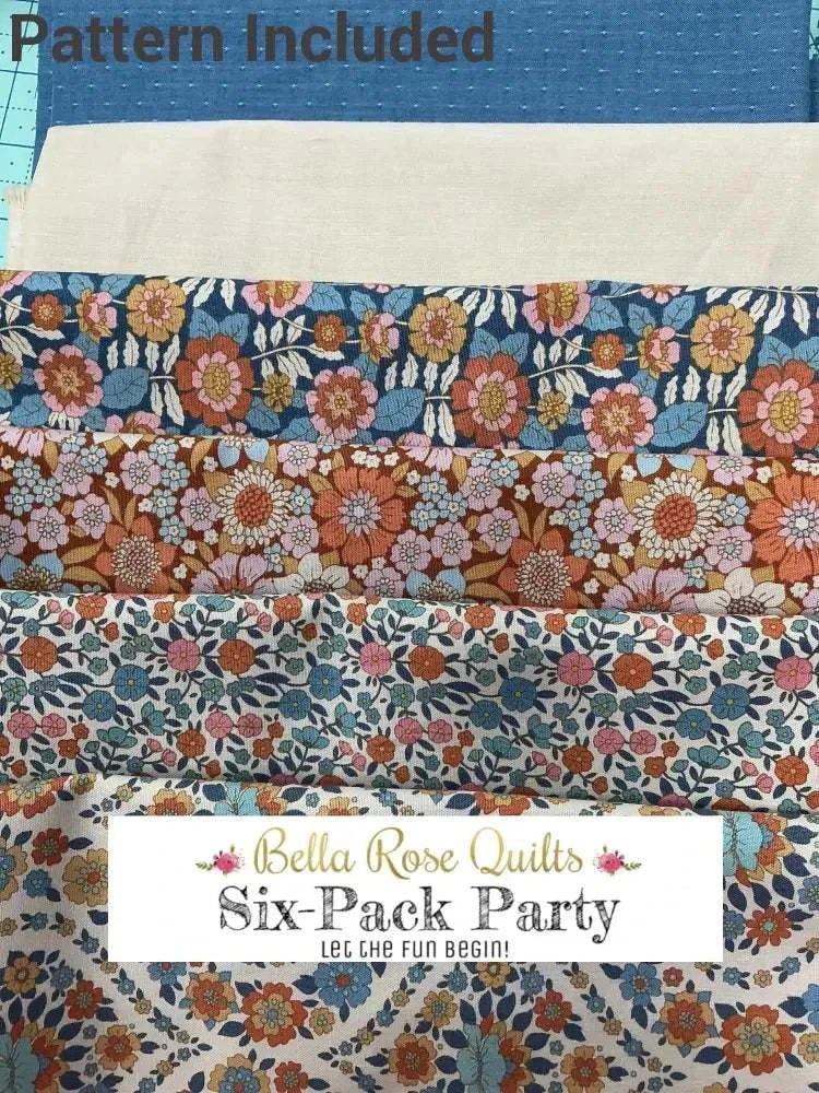 Six-Pack Party Bundle fabric cuts for throw quilt crafting